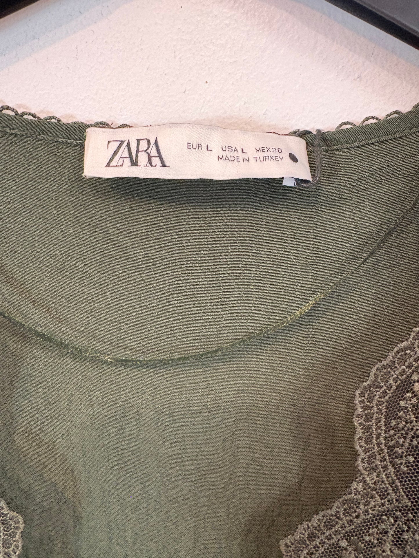 ZARA. Jacket with mottled gray wool. TS
