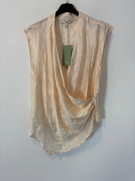 INTROPIA. Blusa rosa claro textura. T M