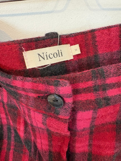 NICOLÍ. Pantalón pinzas cuadros
