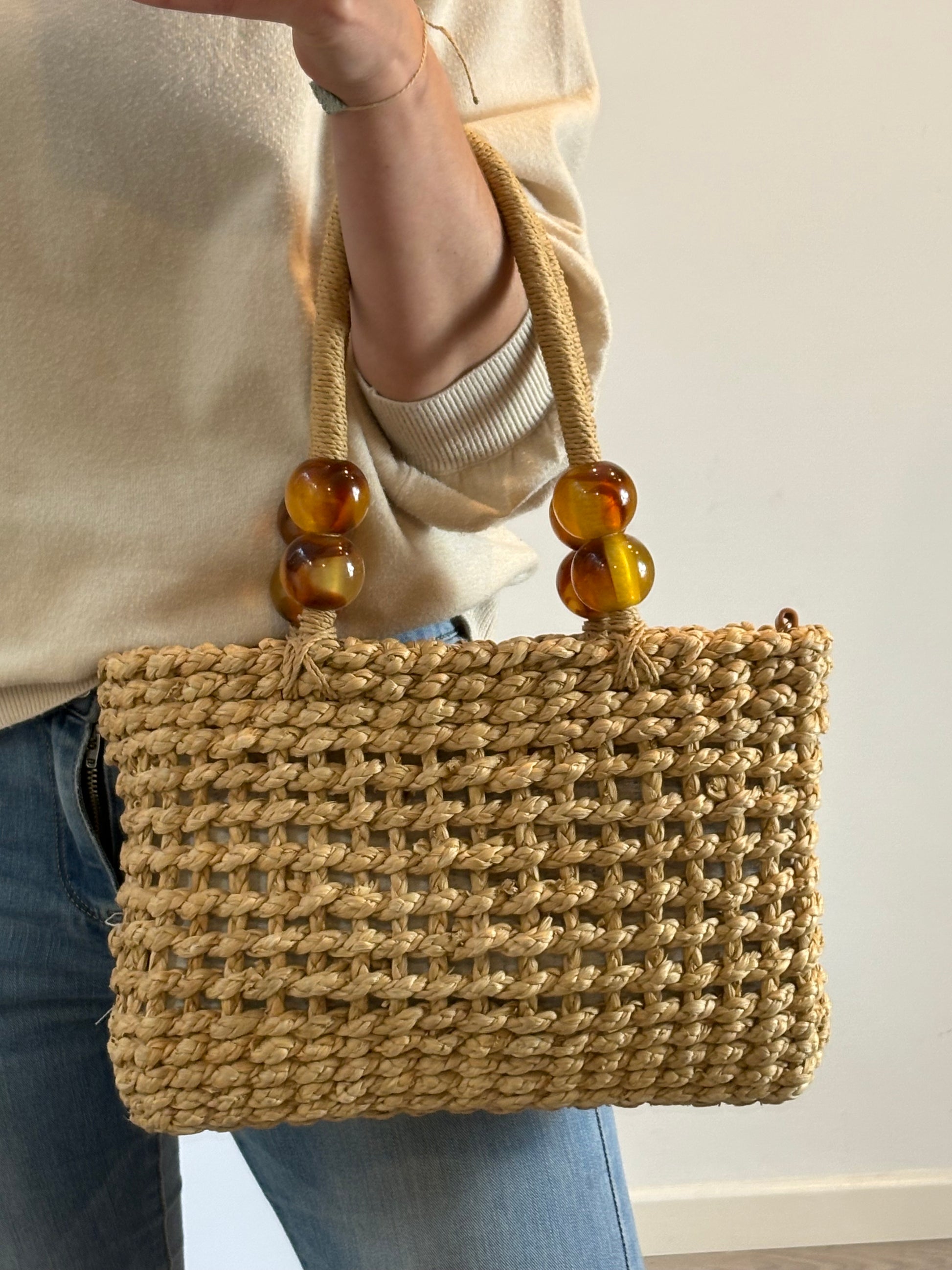 Bolso rafia detalle asa – Hibuy market