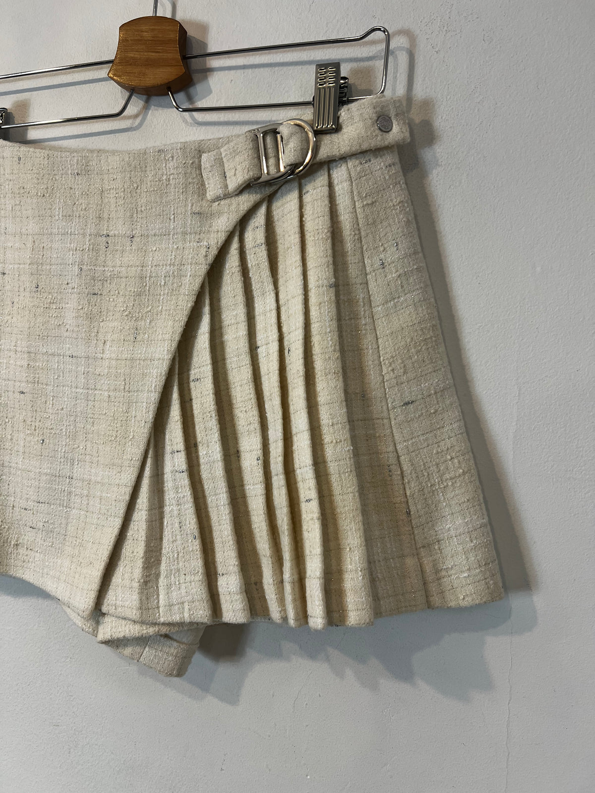 MAJE. Conjunto crema tweed
