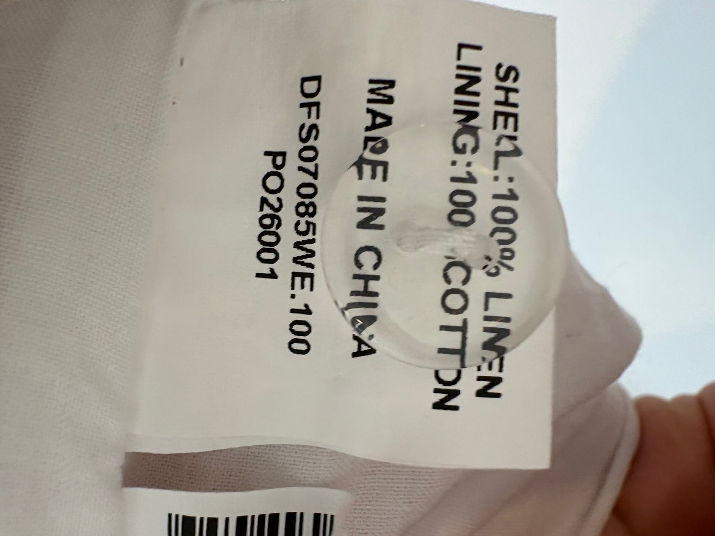 DISSH. Bermuda blanca lino