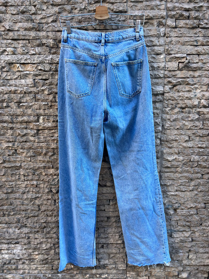 ZARA. Denim recto claro. T 36