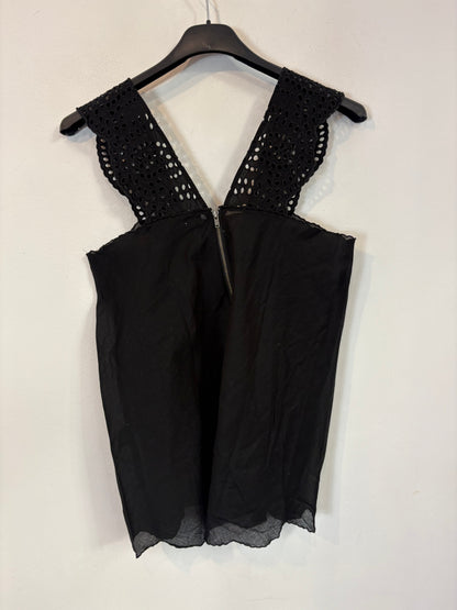 THE KOOPLES. Top negro troquelado