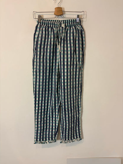 ITURRI ENEA. Conjunto pijamero flores azules y cuadros (varias tallas)