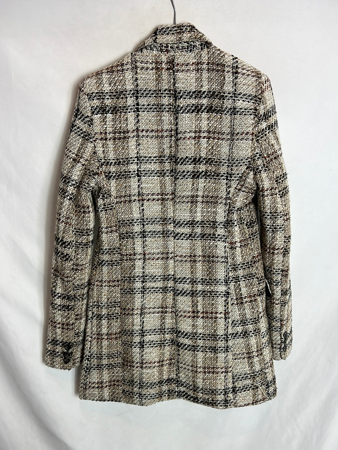 INDEFEIR. Abrigo tweed cruzado T.s