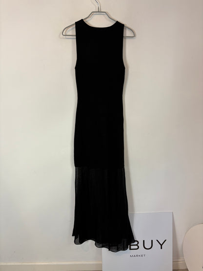 ZARA. Vestido largo punto elástico