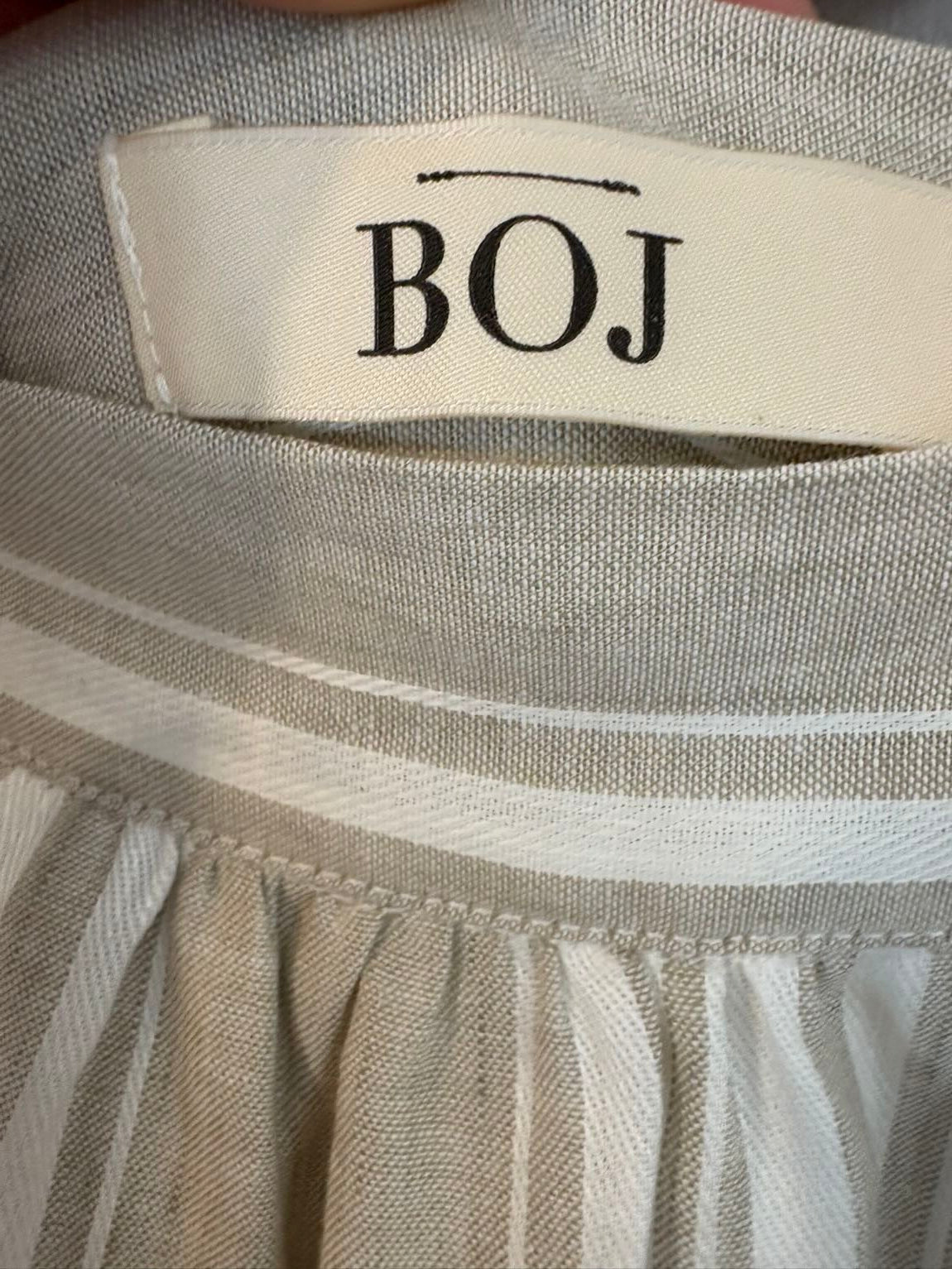 BOJ. Falda larga lino beige