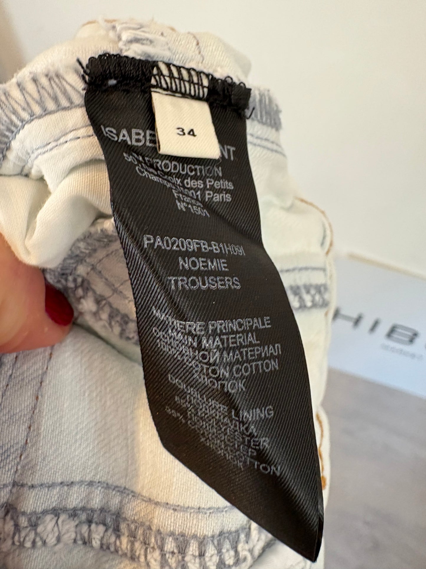 ISABEL MARANT. Denim claro abotonado