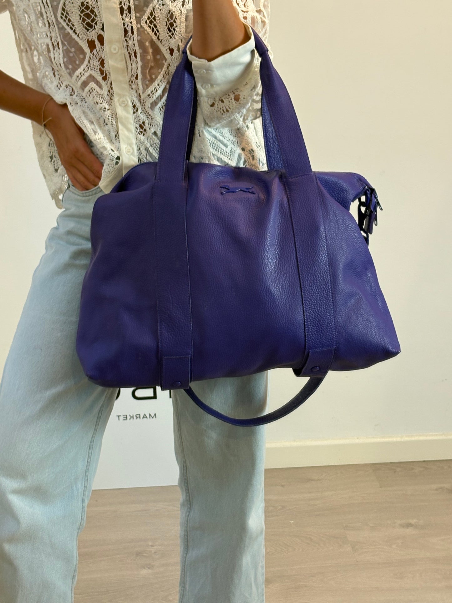 BIMBA Y LOLA. Purple leather bag