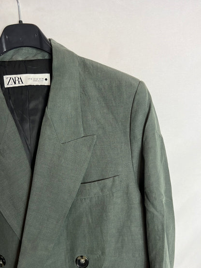 ZARA. Oversized style green blazer. TM