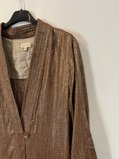 MAKSU. Kimono ocre hilos T.m