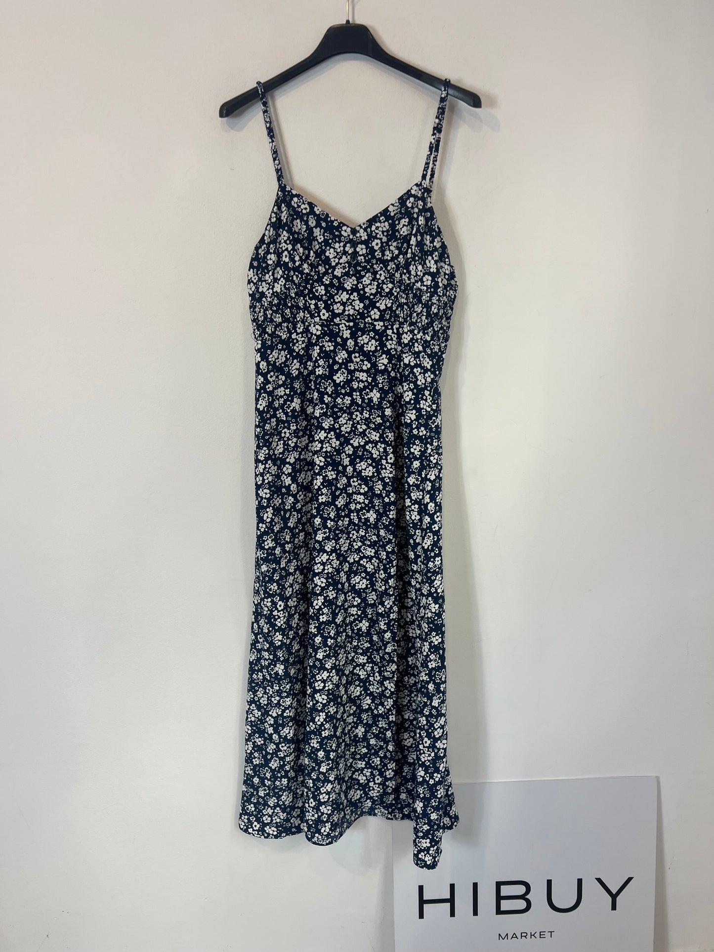 ZARA. Vestido midi estampado flores. T XS
