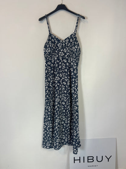 ZARA. Vestido midi estampado flores. T XS