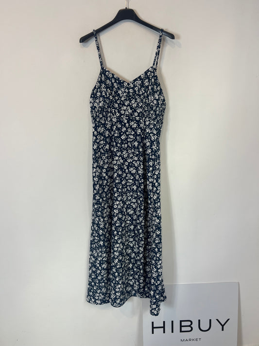 ZARA. Vestido midi estampado flores. T XS