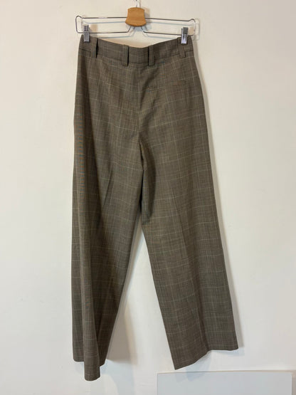 MAJE. Pantalón gris cuadros