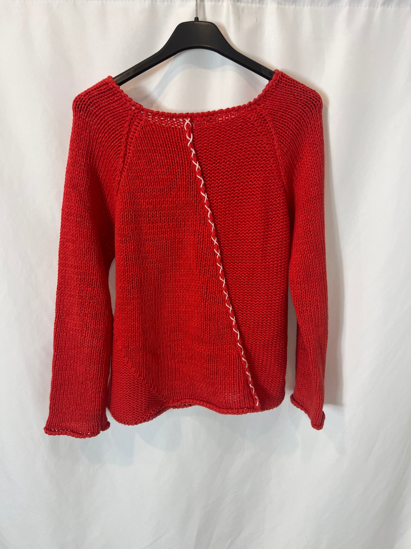 DKNY. Red sweater with details. Size 12 (XS)