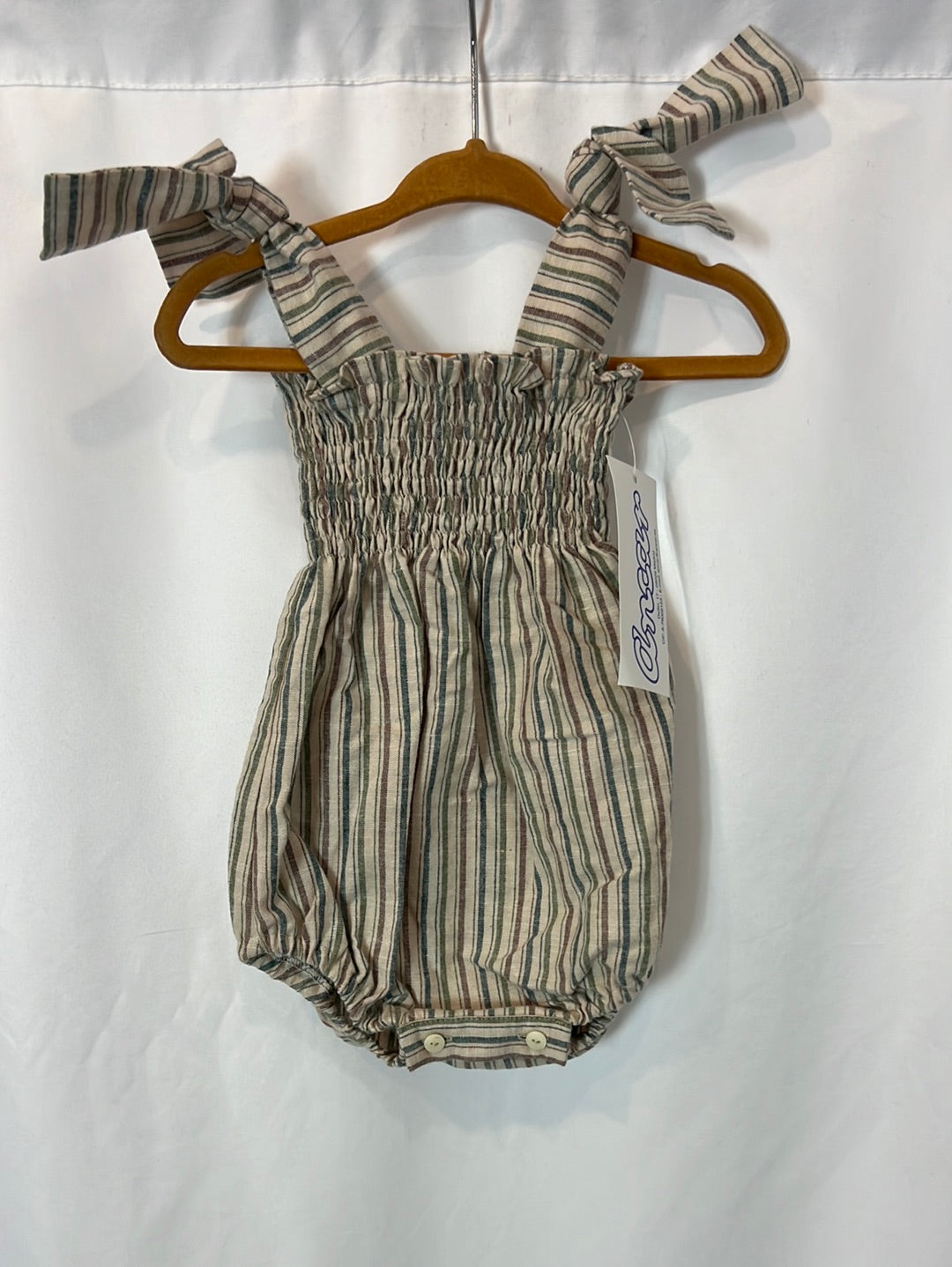 ANCAR. Ranita de rayas beige T.6 meses