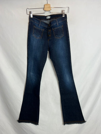 NICOLI. Denim campana abotonado. T 36