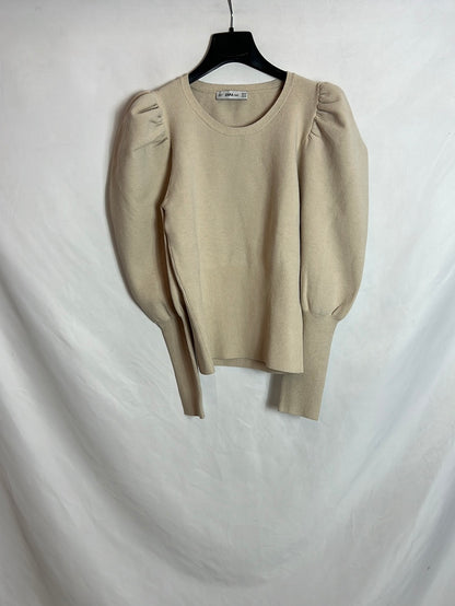 ZARA. Jersey mangas abullonadas T.M