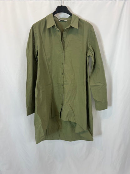 STRADIVARIUS.Green shirt dress TM
