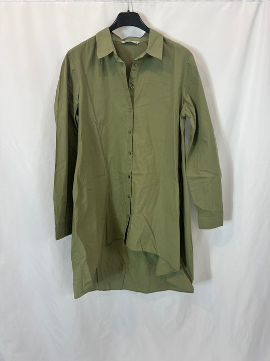 STRADIVARIUS.Green shirt dress TM
