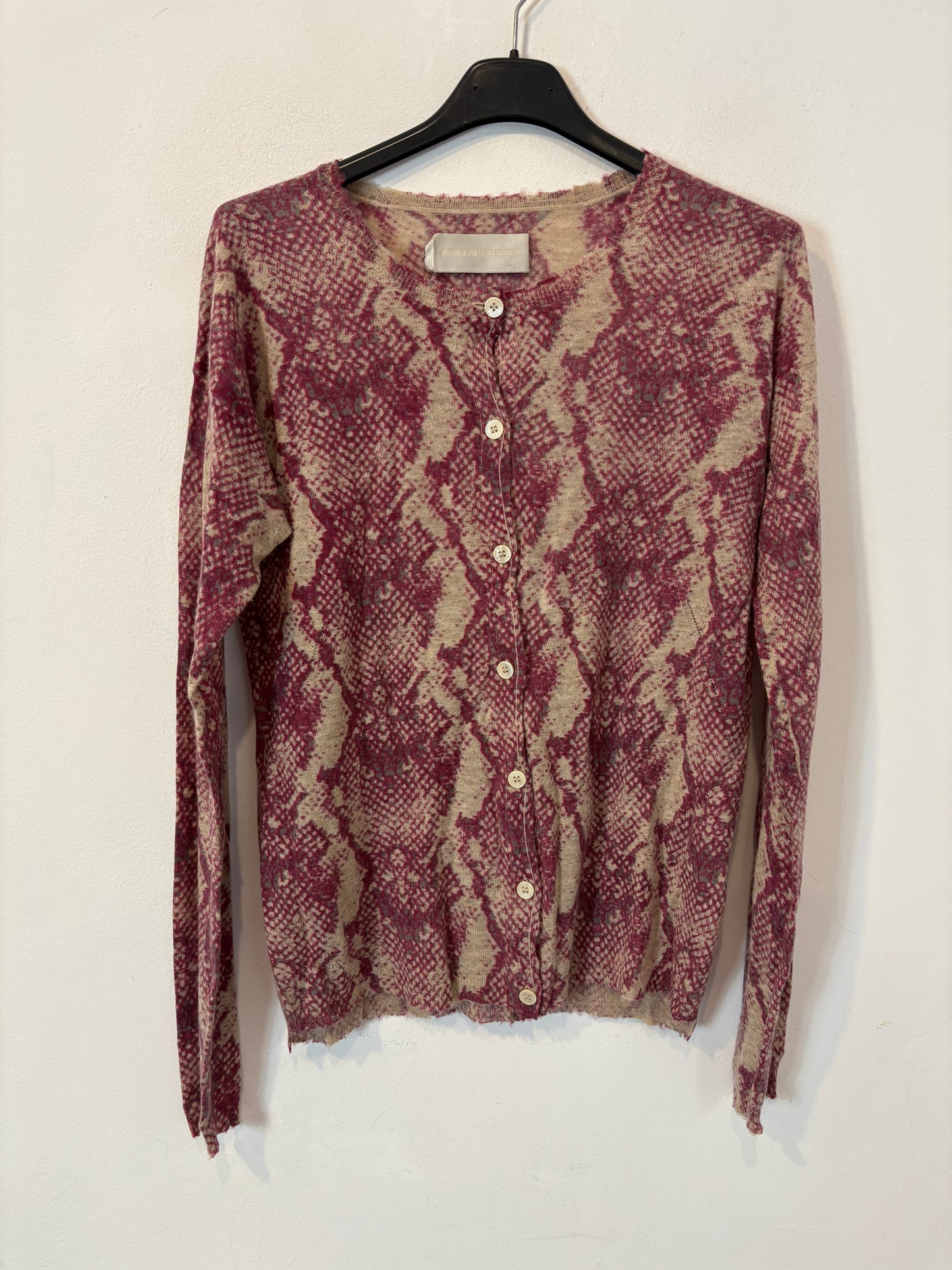 ZADIG & VOLTAIRE. Chaqueta cashmere estampada