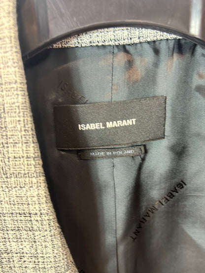 ISABEL MARANT. Blazer estampada doble botonadura. T 34