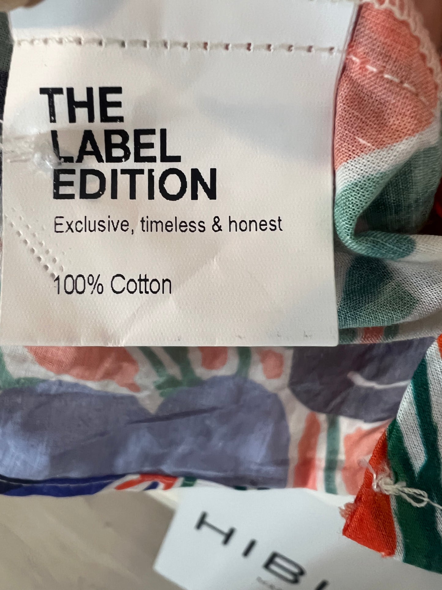 THE LABEL EDITION. Camisa estampada lazada. T S