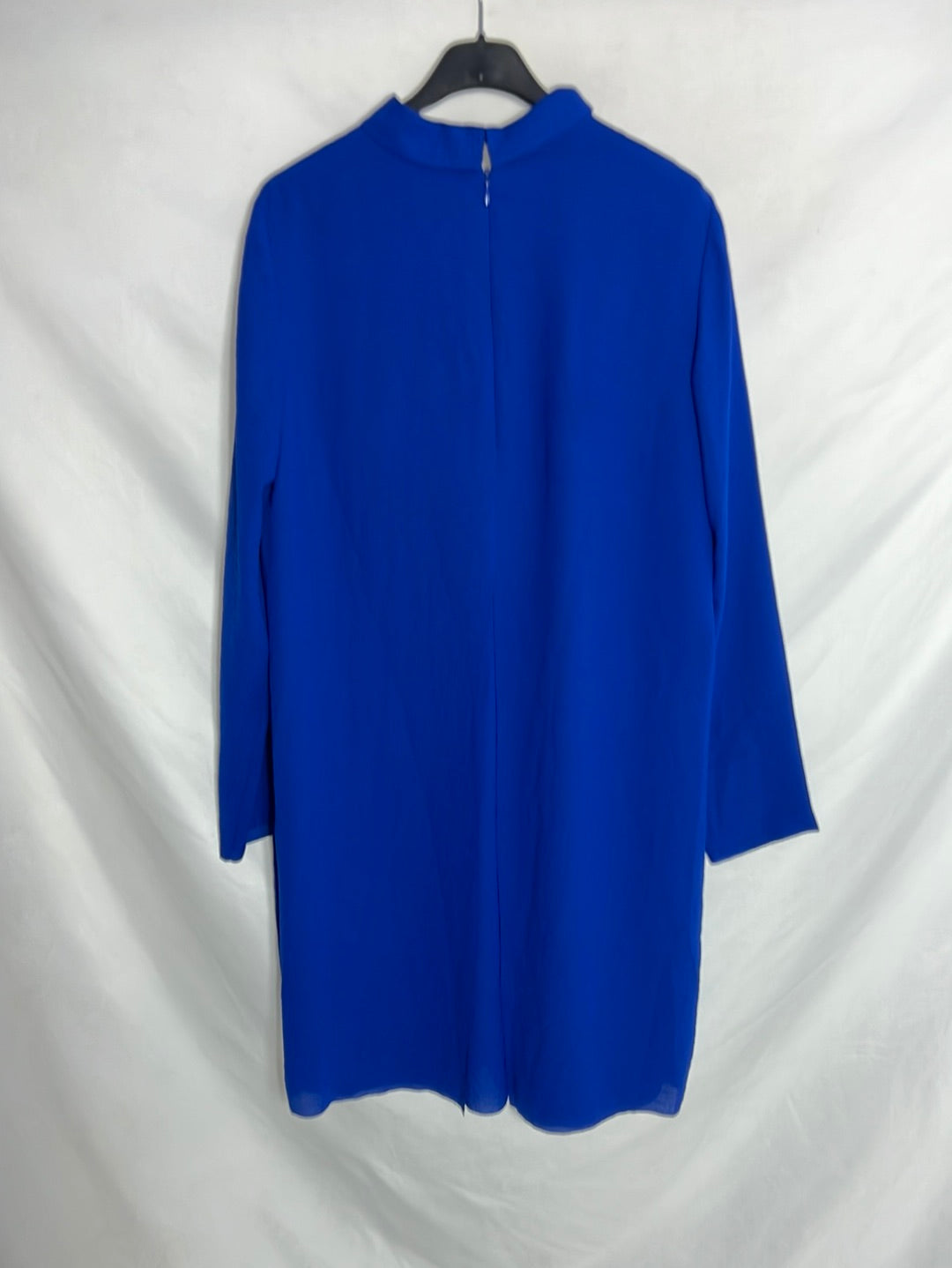 COS. Flowing blue dress with slit. Size 38