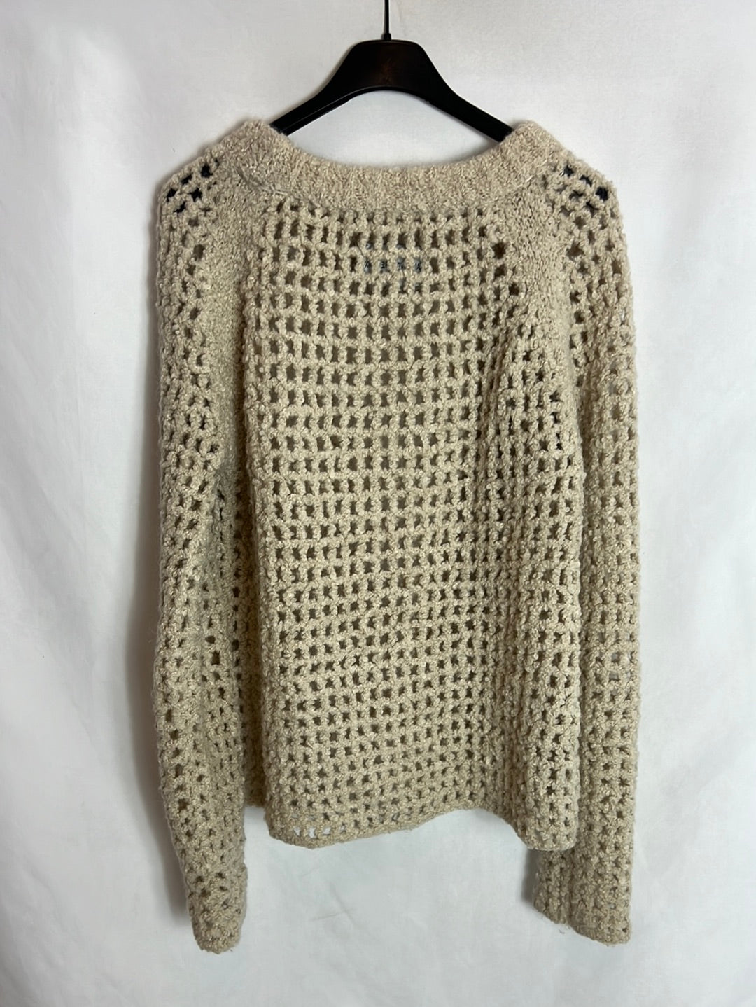 ZADIG&VOLTAIRE . Jersey beige punto abierto. T S