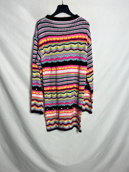 OTRAS. Vestido punto multicolor. T S/M