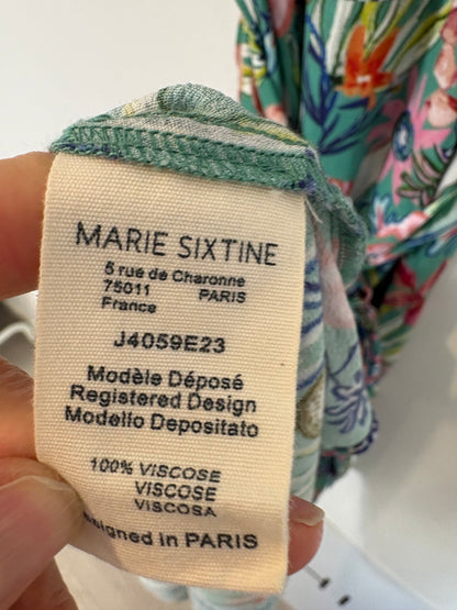 MARIE SIXTINE. Vestido midi estampado lazada