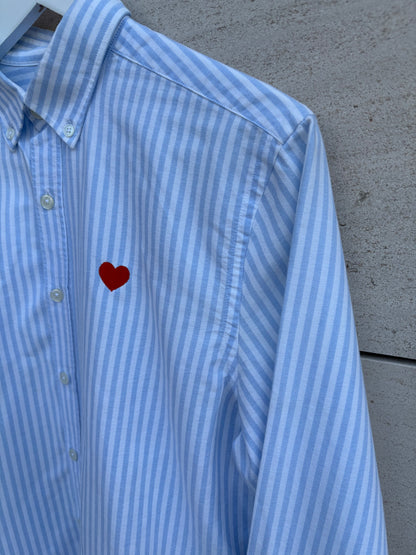 ANCLADEMAR. Light blue striped shirt. TM
