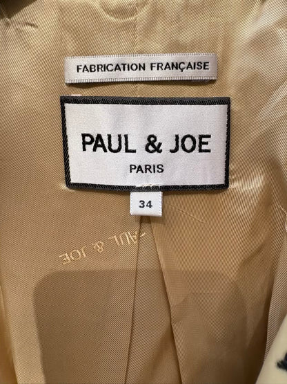 PAUL&JOE. Chaqueta textura beige estampado