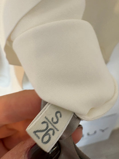 UTERQÜE. Blusa blanca fluida. T S