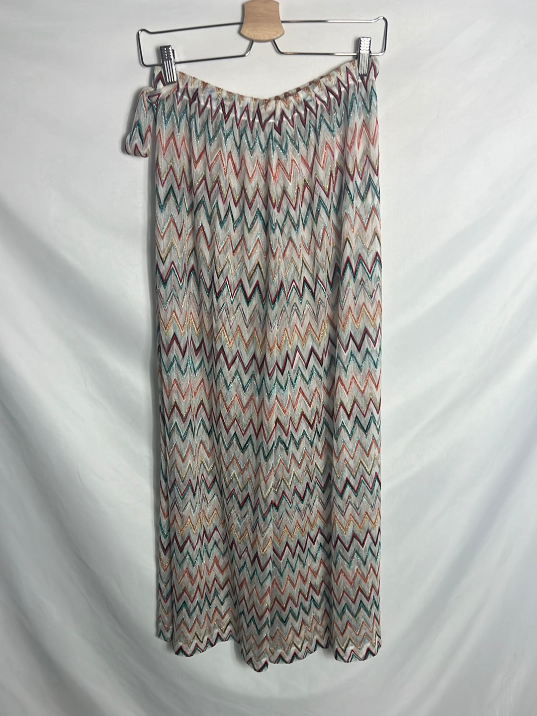 MISSONI. Pantalón zig zag aberturas. T44(s/m)