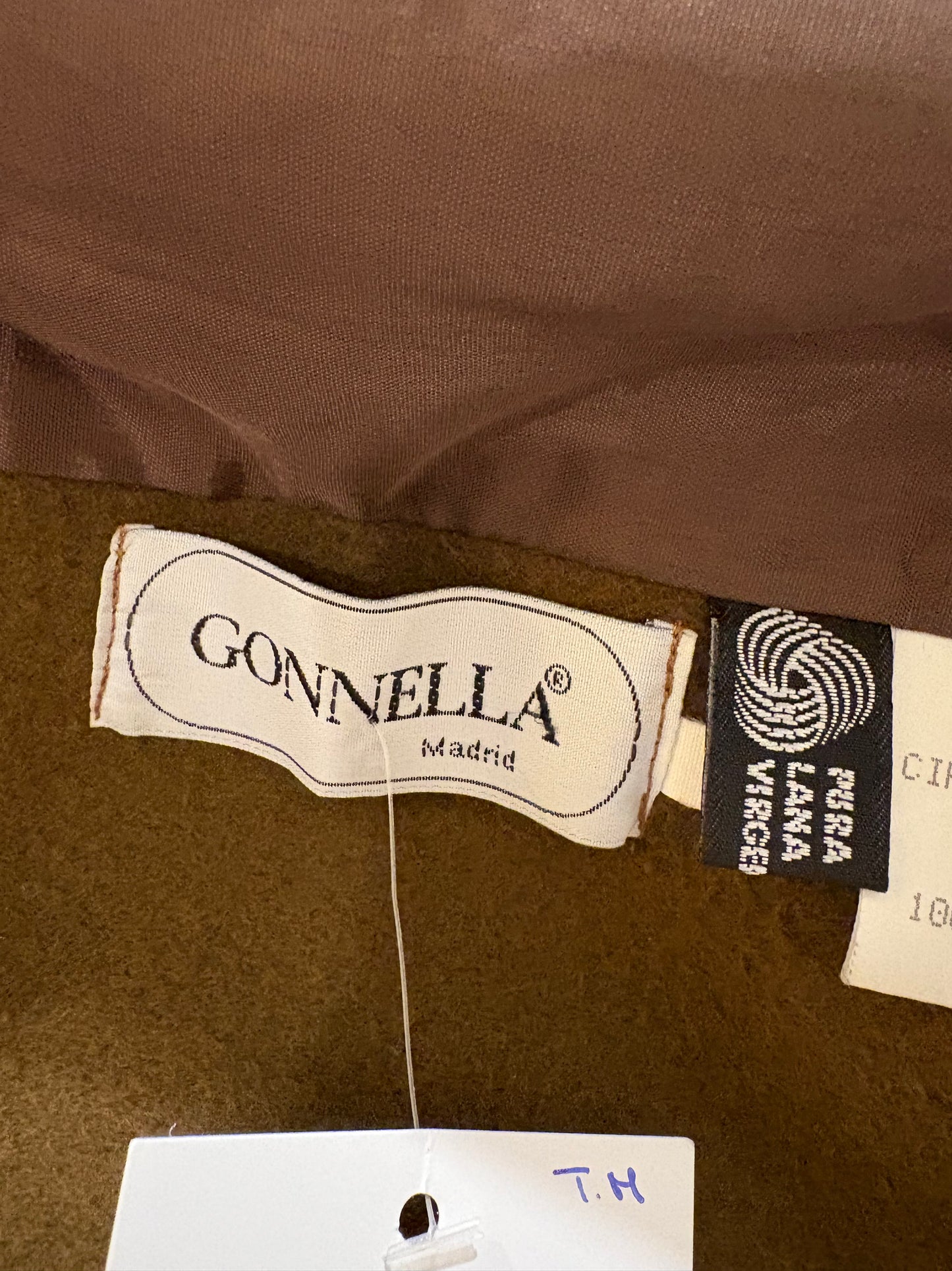 GONNELLA. Abrigo lana marrón T.m