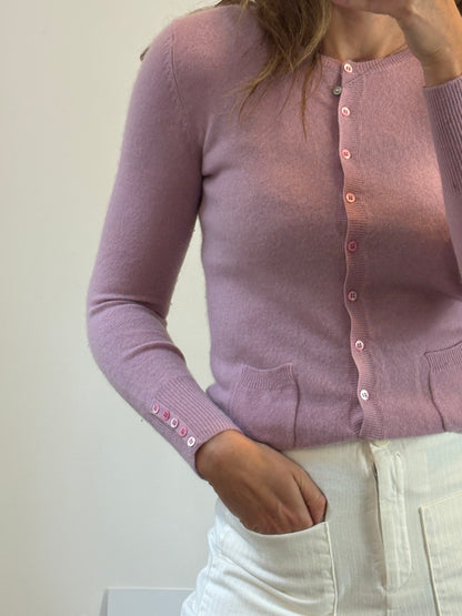 EASY WEAR. Chaqueta malva cashmere