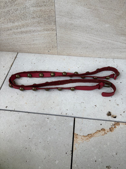 ZADIG&amp;VOLATIRE. Red double-wrap leather belt. TS/M