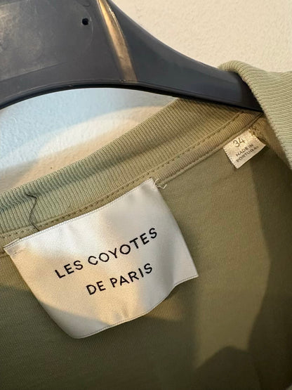 LES COYOTES DE PARIS. Vestido corto algodón hombreras