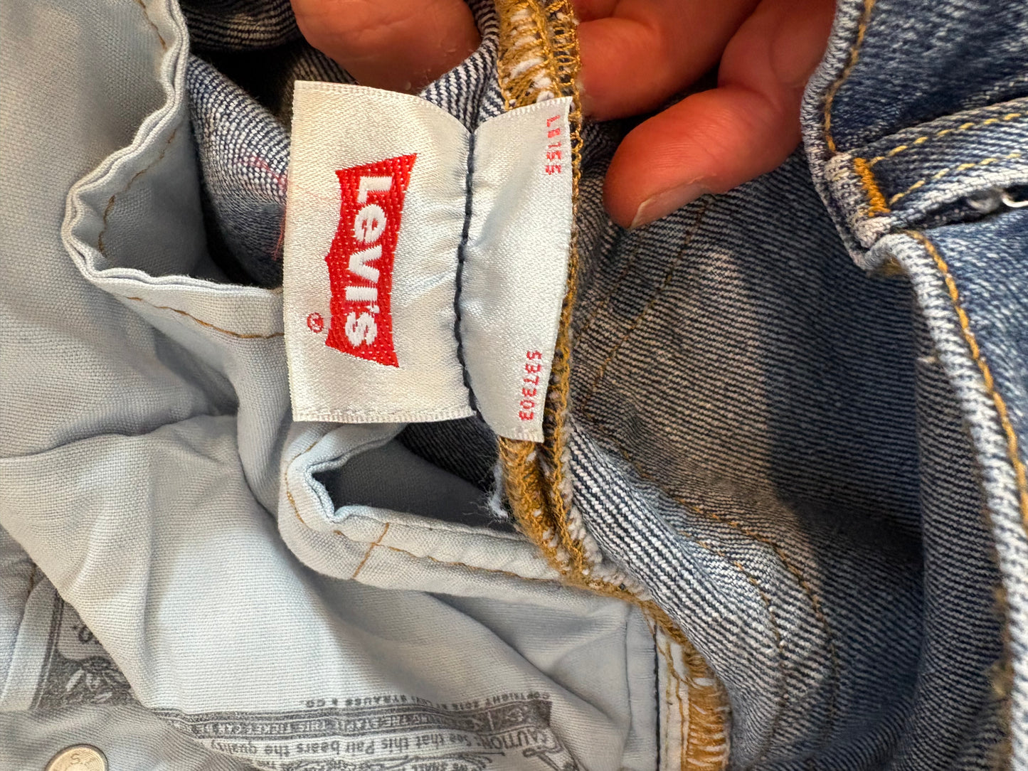 LEVI'S. Denim recto abotonado . T XS