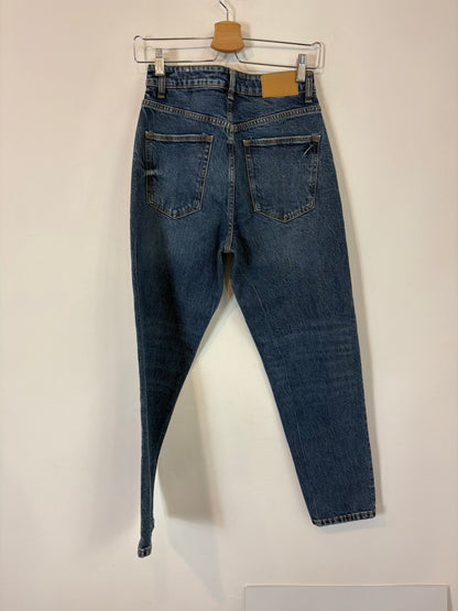 ZARA. Denim slim lavado medio