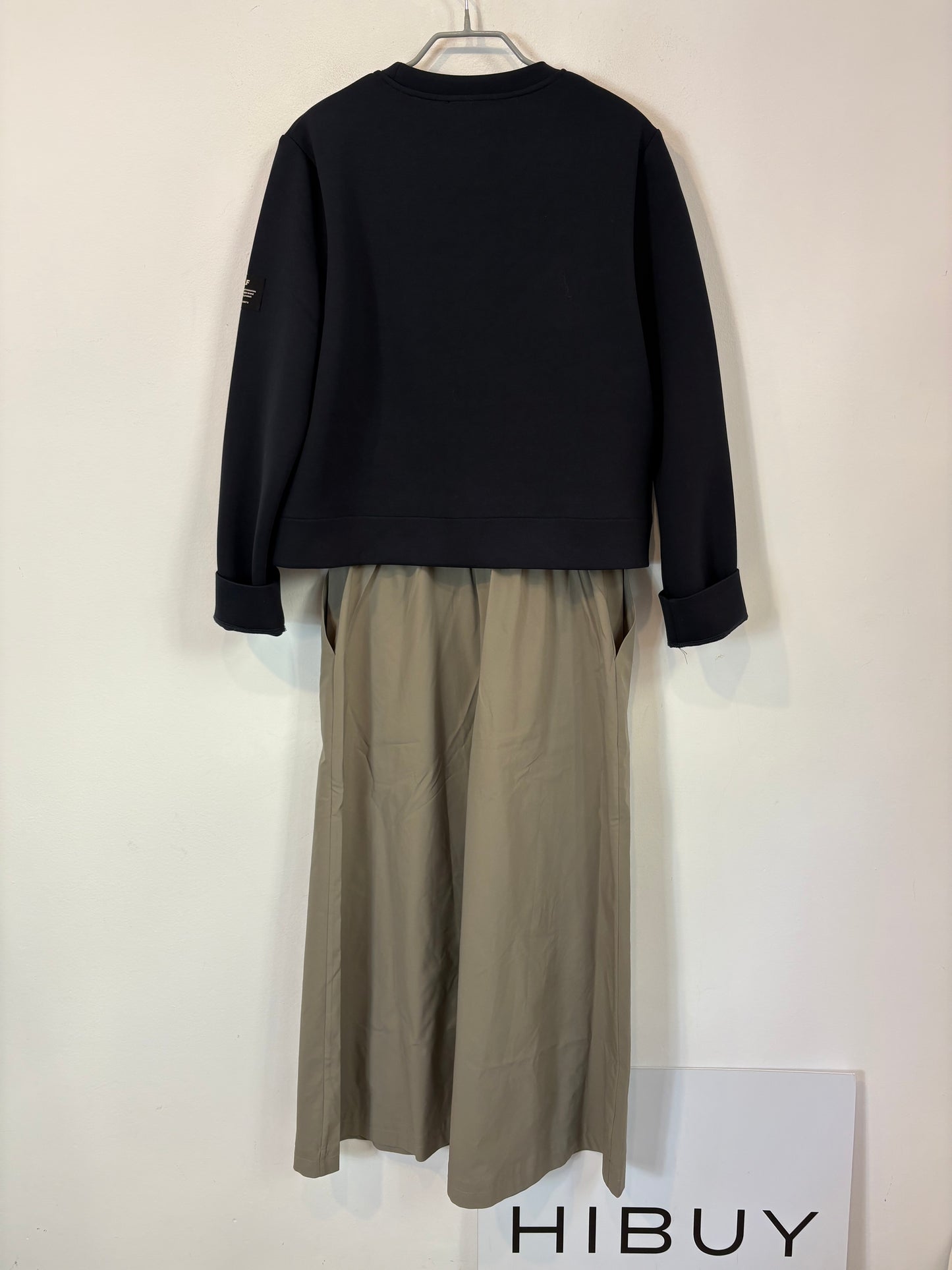 ECOALF. Vestido bicolor doble textura