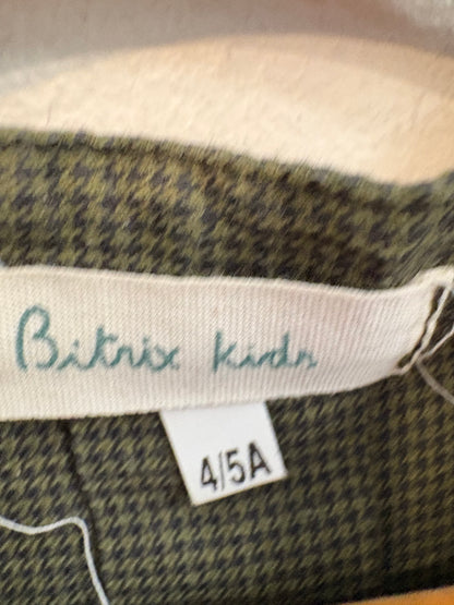BITRIX KIDS. Camisa niño verde mao. T 4-5 años