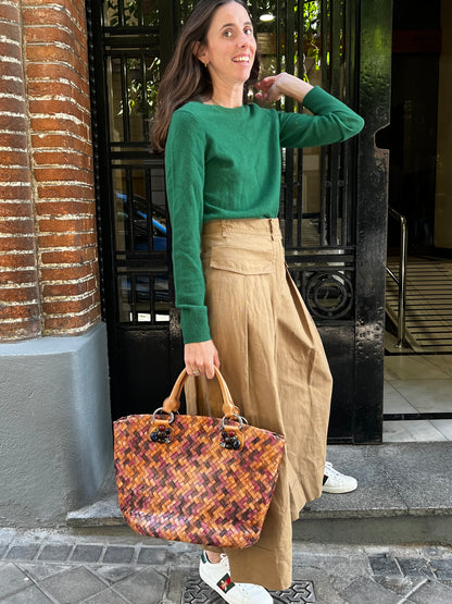 FROM FUTURE. Jersey cashmere verde