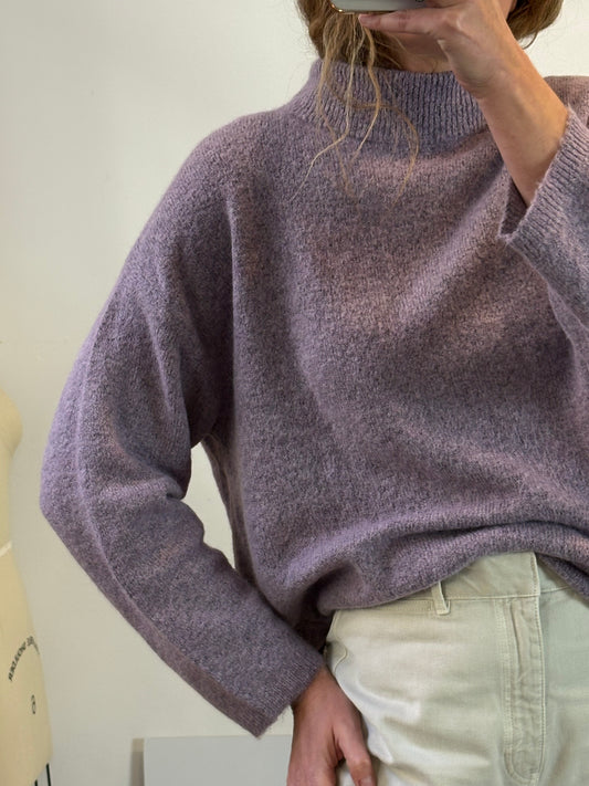 PARFOIS. Jersey malva jaspeado