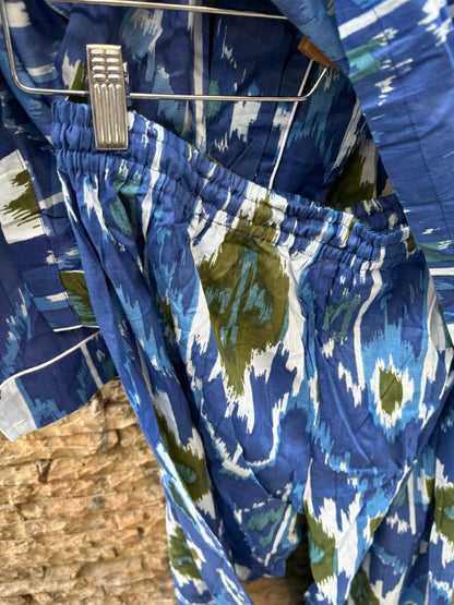 ABRACOLORS. Conjunto pijamero tie dye azul
