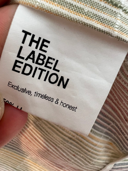 THE LABEL EDITION. Conjunto chaqueta y pantalón rayas. T XS/S