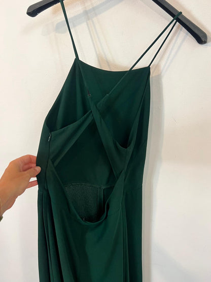 ZARA. Mono verde largo palazzo